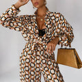 2023 Autumn New Fashion Printed High-End Loose and Comfortable Casual Suit Pants