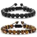 Handmade Men's Fashion 8mm Natural Stone Beads Beaded Adjustable Bracelet Jewelry New Design Bracelets
