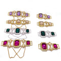 Wholesale Metal Jewelry Swimwear Accessories Swimwear Hardware Chain Rhinestone Bikini Connector