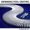 Swimming Pool Plastic Pool Grating ABS/PPS/PVC Material 18cm PVC Swimming Pool Overflow Gutter Grating