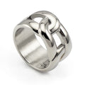 Trendy Jewelry Punk Style Rings for Women Silver Color 316L Stainless Steel Simple Ring Fashion Classic Jewelry