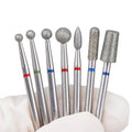 Factory Wholesale Acrylic Nail Cuticle Clean Russian Manicure Bit Set Lightweight Ball Diamond Nail Drill Bits