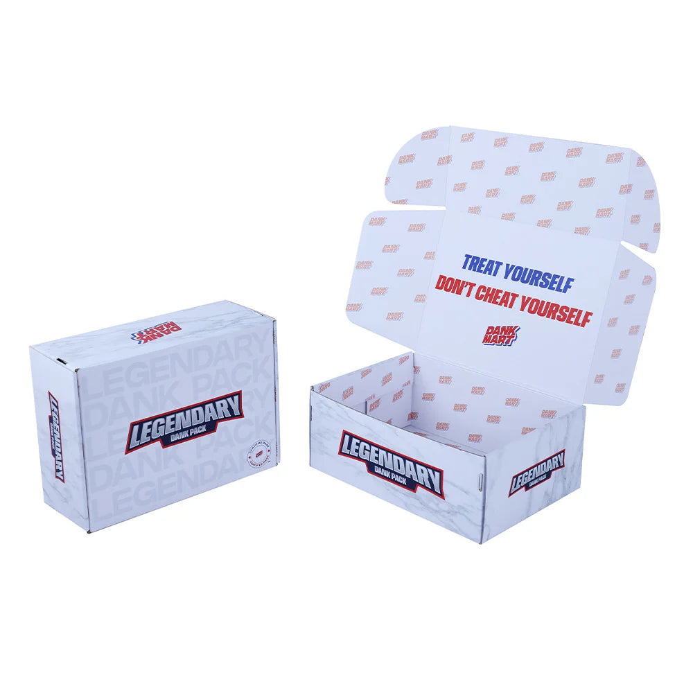 Shipping Box White Hat Small Prime  Branded Packing Carton Corrugated Mailer Custom Shipping Box for Clothes Box Packaging