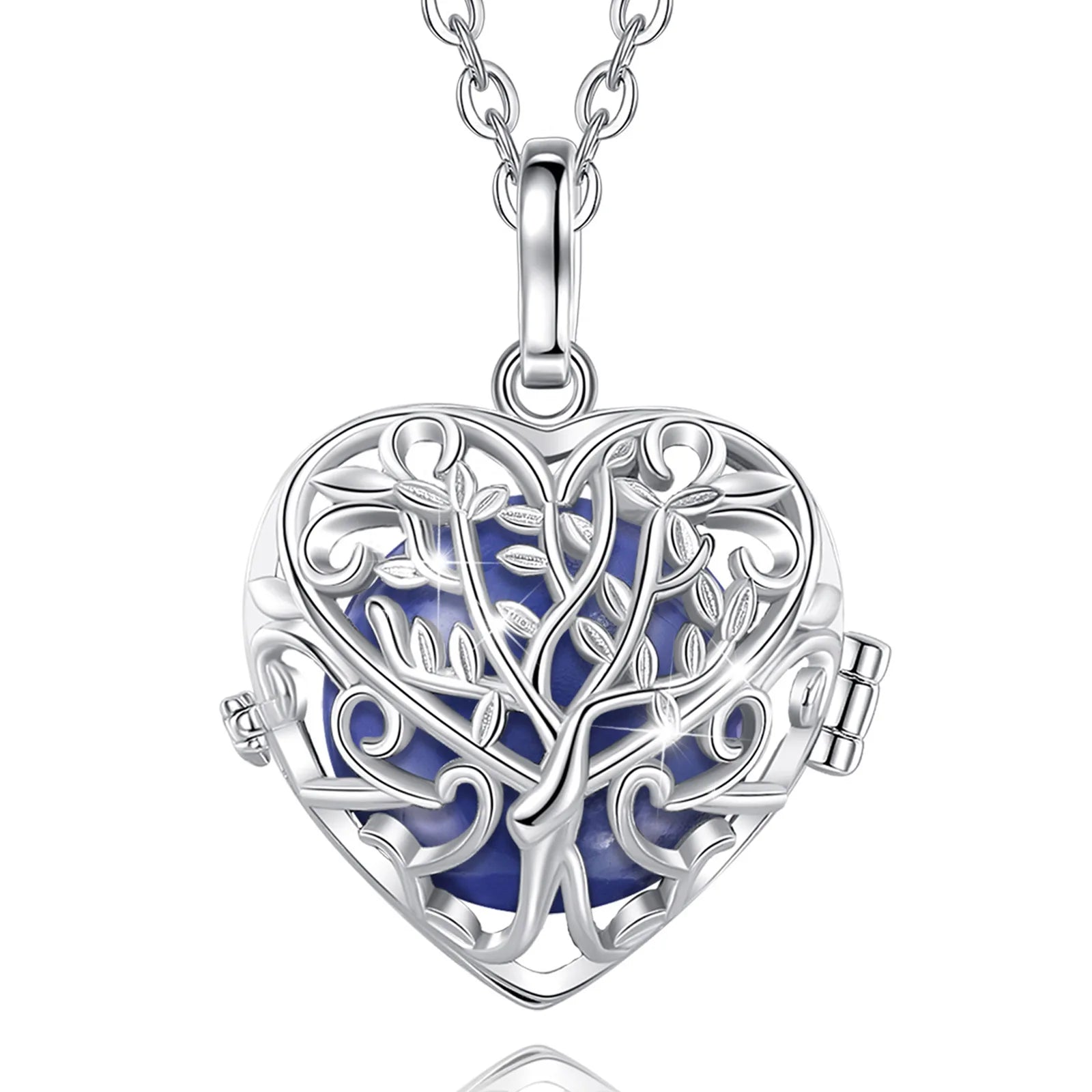 Tree of Life Music Chime Pregnancy Harmony Ball Bola Chime Locket Necklace Pendant