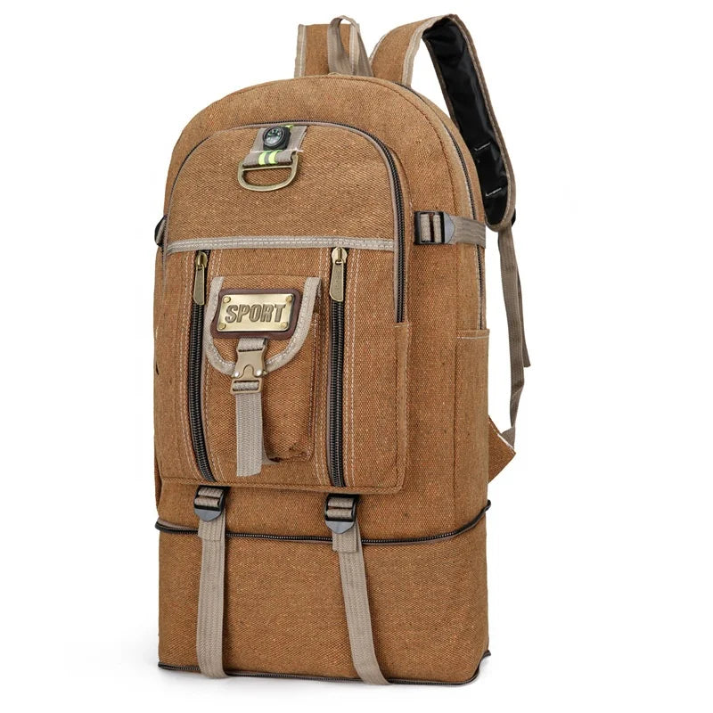 New Style Retro Backpack Hiking Bag Backpack Large Capacity Backpack Outdoor  Travel Waterproof  Heighten Luggage Bag