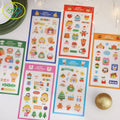 Custom Adhesive Christmas Label Sticker Gift Packing Stickers for Journal Scrapbooks