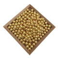 Round CCB Plated Gold Silver Pearl Black Diy Garment Accessory 6mm 8mm 10mm Holess Bead Shoes Hat Scarf Ornament Plastic Pearl