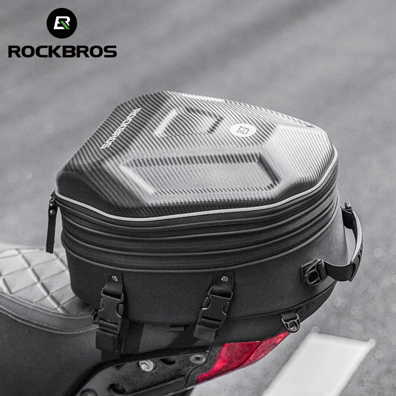 ROCKBROS Motorcycle Tail Boxes Trunk Bag Waterproof Big Capacity Rear Seat Saddle Bag Motorcycle