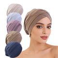 Wholesale Women Muslim Inner Hijab Caps Women Solid Color Under Hijab Caps Stretchy Breathable Full Cover Undercap Tube Bonnet
