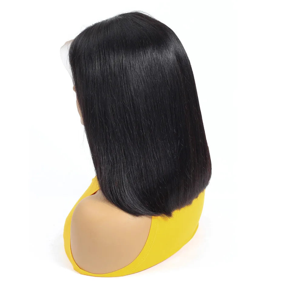 Factory Vendor YesWigs Human Hair Lace Closure Wig 4x4 Short Bob Cut Wholesale Brazilian Mink Hair Straight Wig for Black Women