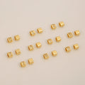 18K Gold Plated Brass Pendants Micro Inlaid Zircon Charms Arabic Numeral Pendant for Jewelry Making