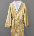Bulk Custom Luxury Towel Super Soft Adult Bathrobe Outside Silk Inside Velour