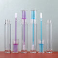 Hot Sale Custom Logo Private Label Lip Gloss Tube 4ml Empty Transparent Purple Blue Container for Cosmetics