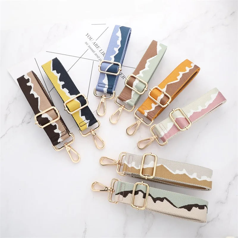 Bag Strap Single Shoulder Strap Cross-body Strap Anti-gravity Long and Web Band Leather Nylon Adjustable Shoulder Strap