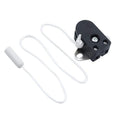 Pull Cord Switch 250V 2A Recessed Ceiling Wall Light Fan Switch with Flap Cover Bathroom LED On/Off Switch 2 Hole