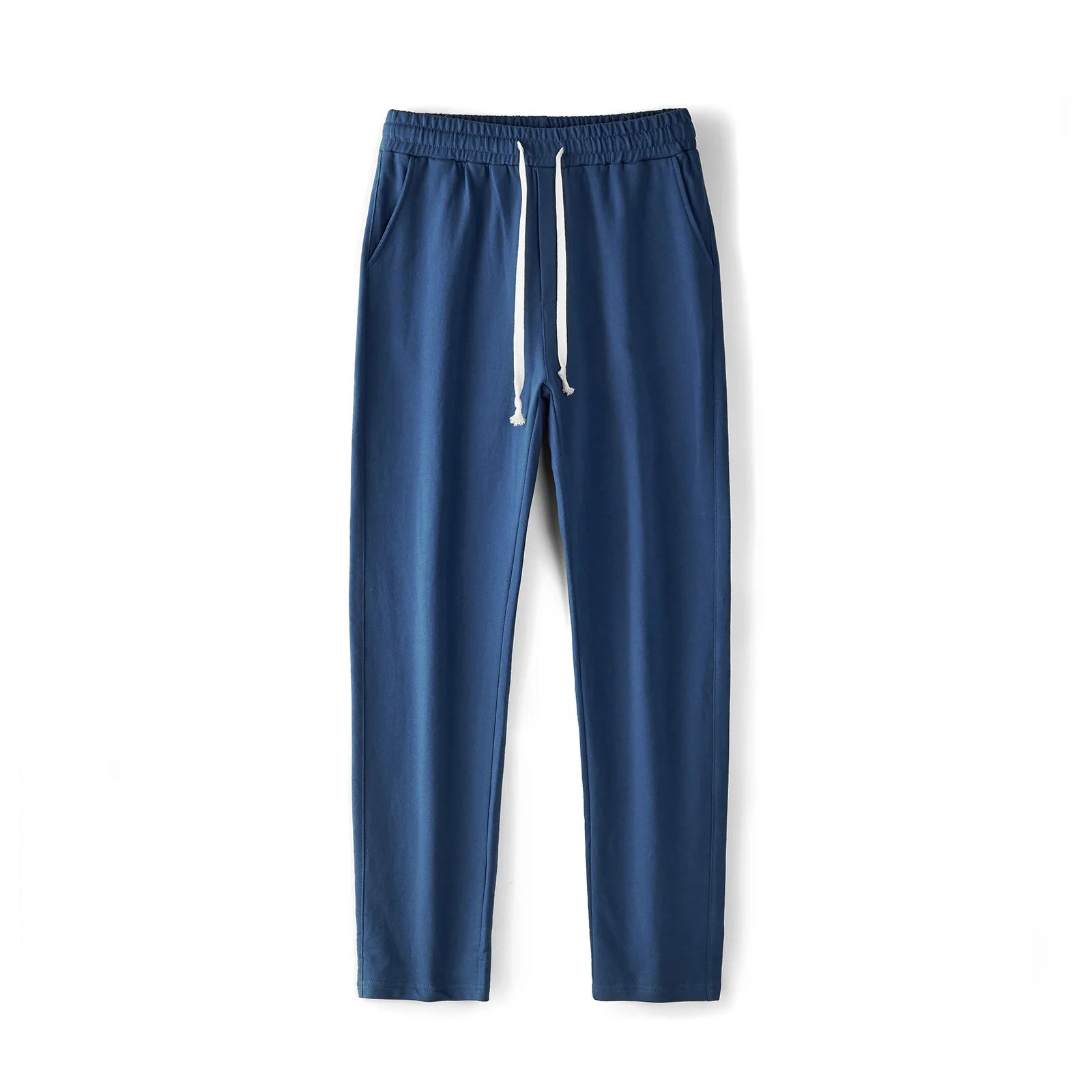 Wholesale Elastic Waist Casual Loose Casual 100% Cotton Straight Leg French Terry Sweatpants