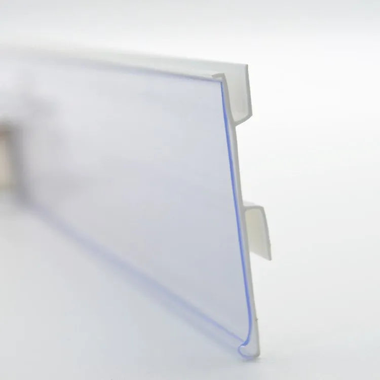 Plastic Extrusion Profile Scanner Rails Shelf Edge Data Strip PVC Data Strips for Supermarket Shelves