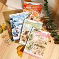 20 Stickers Per Pack This Four Seasons Journey Series Travel Theme Die-cutting Manual Account Retro Decoration Scenery 4 Items