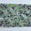 Wholesale Natural Fluorite Faceted Stone Beads Cutting Loose 2mm3mm4mm Necklace Crystal Beads for Jewelry Making