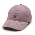 New Design Custom Logo Unstructured Dad Hat Vintage Embroidery Corduroy Baseball Cap