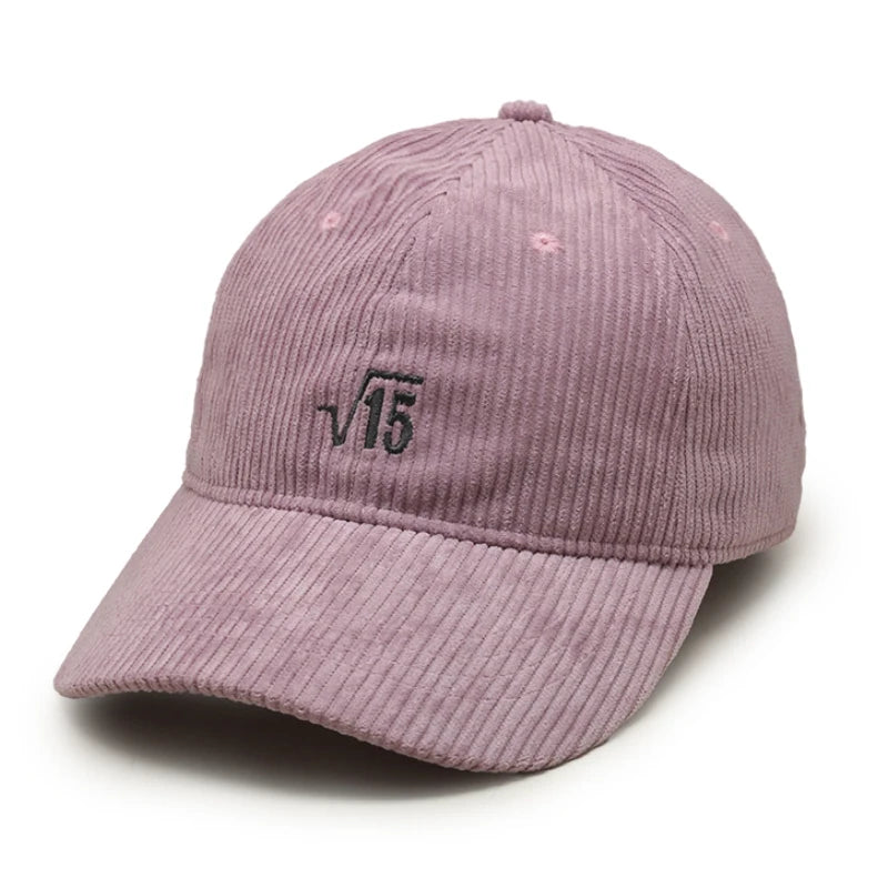 New Design Custom Logo Unstructured Dad Hat Vintage Embroidery Corduroy Baseball Cap