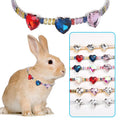 Wholesale Stocked Luxury Bling Pet cat Rabbit Necklace Zirconia pink