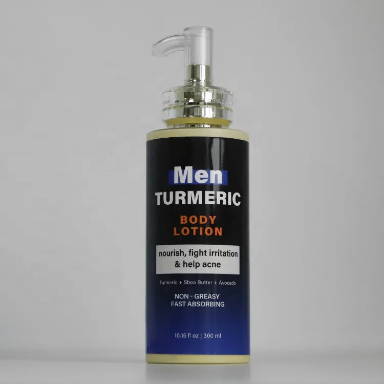 New Product Man Skincare Turmeric Lemon Oil Control Lotion Vegan Organic Body Lotion Suitable for All Skin Lightening for Man