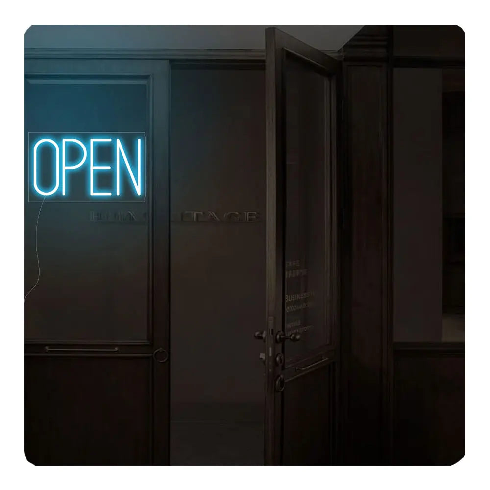 Dropshipping Open Close Sign Shop Open Business Lighting 24 Hours Neon Store Led Open Sign