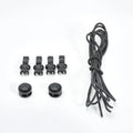 Wholesale Braided Shoelaces With Clip Buckle Latex Rubber Round Pattern for Shoes Bags Clothing Garments