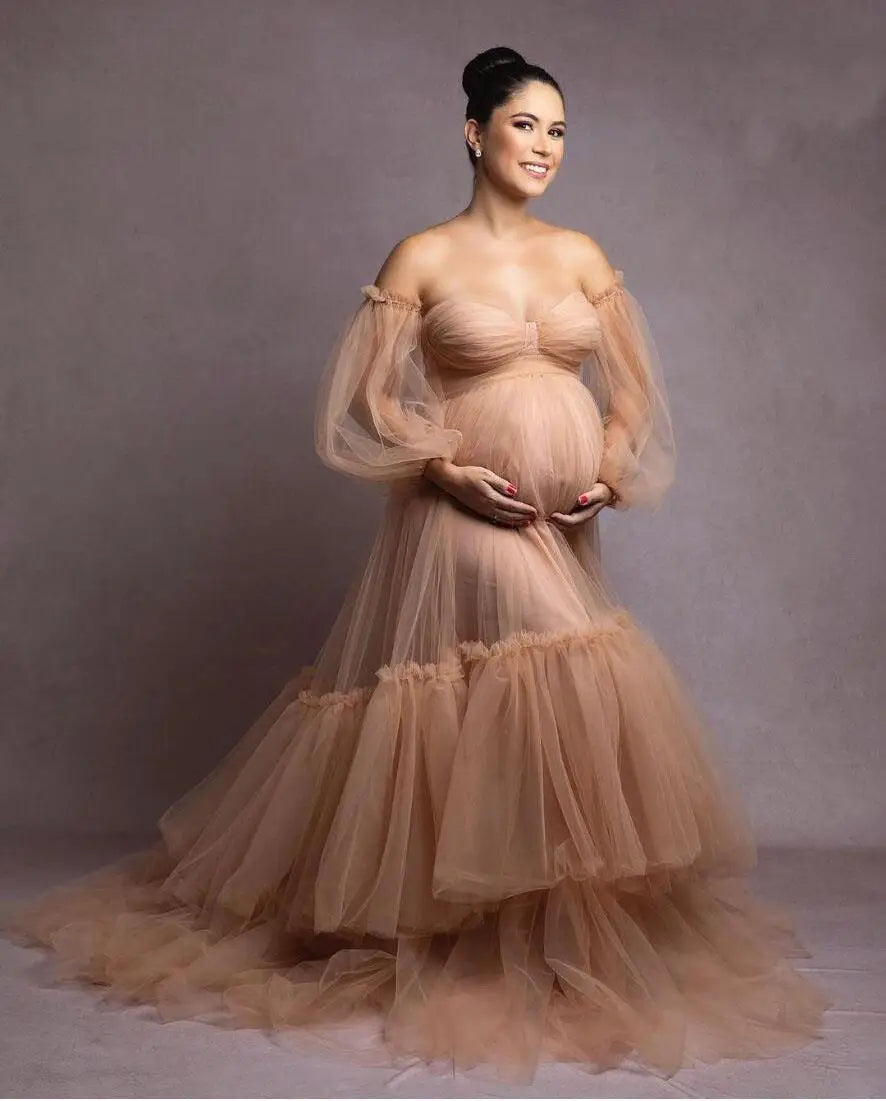 S8357F 2026 New Photo of a Pregnant Woman Takes a Picture the Gauze Is Beautiful During Pregnancy Sexy Dress Sleepwear