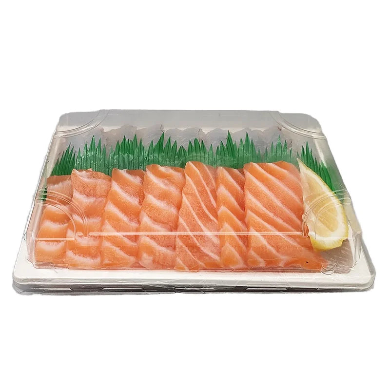 Custom Biodegradable PLA Eco-Friendly Take Away Togo Box for Sushi Tray Packaging Fast Food Takeout Delivery Industrial Use