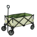 CooSport Fitness Green Modern Design Outdoor Folding Platform Trolley Cart Storage Four-Wheel Adjustable OEM Camping Cart