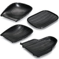 Custom Classic Melamine Bamboo Plates Creative Design Plastic Black Bamboo Reusable Plates