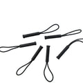 Wholesale New Rectangle TPU Black Zipper Pulls Clothes Accessory OEM Plastic Rope Slider Nickel-Free