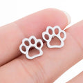 Stainless Steel Small Animal Stud Simple Personality Pet Cat Cute Dog Earrings