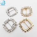 Glass Crystal Slider Pin Buckles Garment Waist Belt Adjustable Buckle for Shoe Coat Decor
