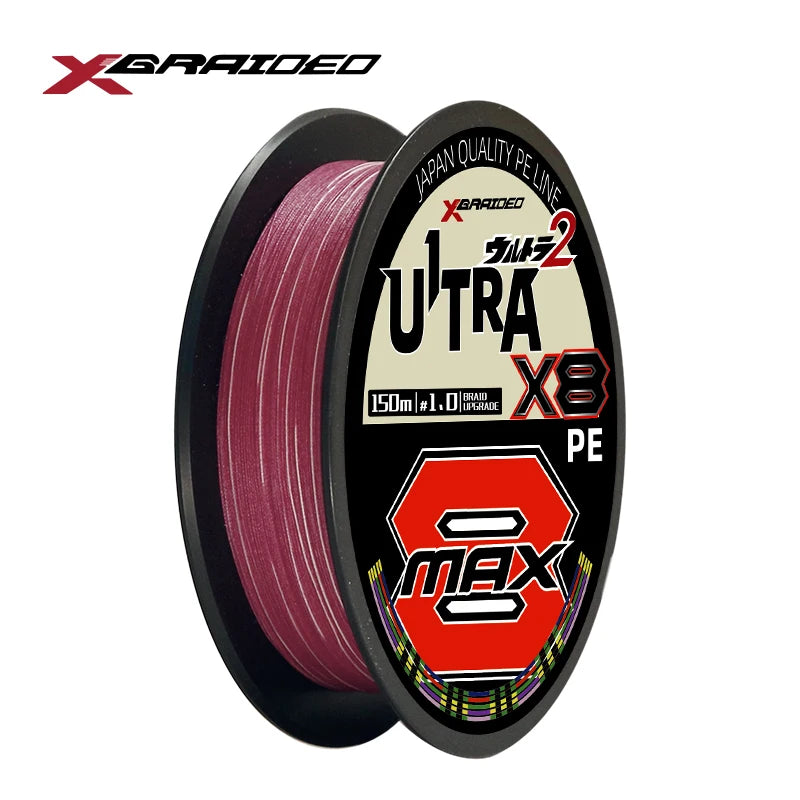 Original Japan Material YGKX Braided Fishing Line New Color Multifilament X8 PE 100m/150m/200m for River Fishing Tackle