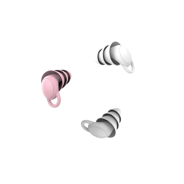 Custom Logo Reusable Silicone Earplugs Protective Safety Waterproof Noise Cancelling for Sleeping Festival Use