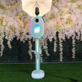Oval Selfie Kiosk Dslr iPad Photobooth Shell Dslr iPad Photo Booth with Flash and Umbrella