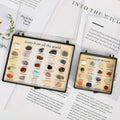 Natural Polished Stone Mineral Specimens Crystal Crafts Crystal Gravel Tumbled Stone Box Set