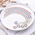 Bling Fashion Luxury Rhinestones Pet Paw Heart Dog Mom Jewelry Beads for Women