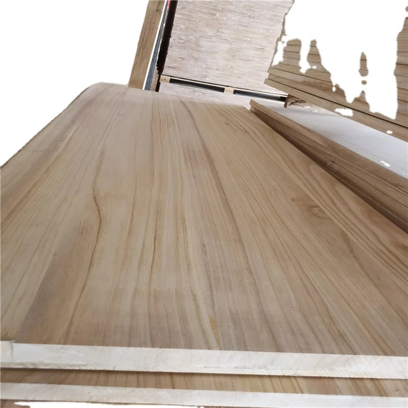 Shantong Paulownia Kereste Timber Wood Box Shelves Paulownia Board Solid Wood Pane for Interior Decoration