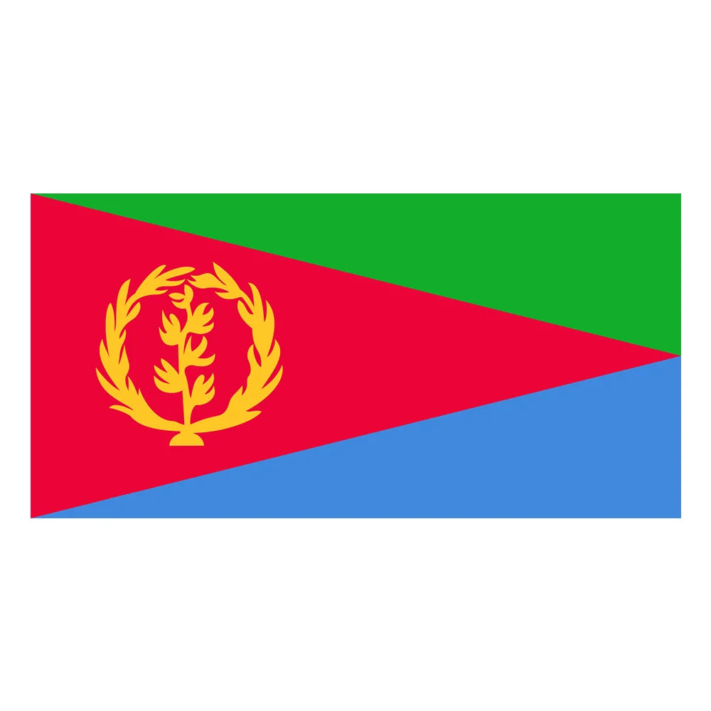 Ready to Ship Fast Shipping 100% Polyester Flags 3x5ft the State of Eritrea All Country Flag