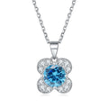 Tonglin Jewelry 12 Month Birthstone 925 Silver  Pendants Charm Necklace