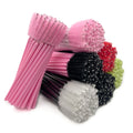 Cosmetic Eyebrow Solid Nylon Handle Makeup Cleansing Brush Eyelash Disposable Wand Spoolie Lash Mascara Eye Extension Applicator
