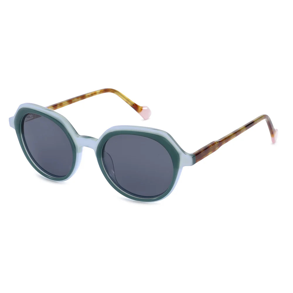 MB1196 Custom Manufacturer Gafas De Sol De Acetato Lamination Acetate Round Sunglasses