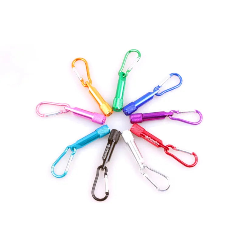 Factory Cheap Fashion Aluminum Alloy Outdoor Promotional Products Keyring Mini Keychain LED Flashlight for Souvenir Giftp