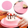Christmas 14cm Mini Cake Cookies Decorating Elegant Turntable Manually Rotating Table Cake Stand Non-Slip Base