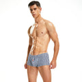 Wholesale Good Quality Summer Men's Home Use Breathable Cotton Grid Underwear Male Plaid Boxers Teenage Boys Sports Shorts Pants