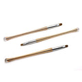 3pcs Spiral Handle Nylon Hair Nail Brush Gel Round Nail Brush Set